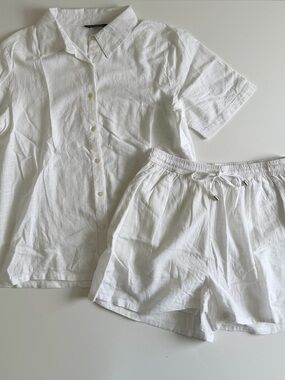 Club Z Collection White Cotton Set - Size M